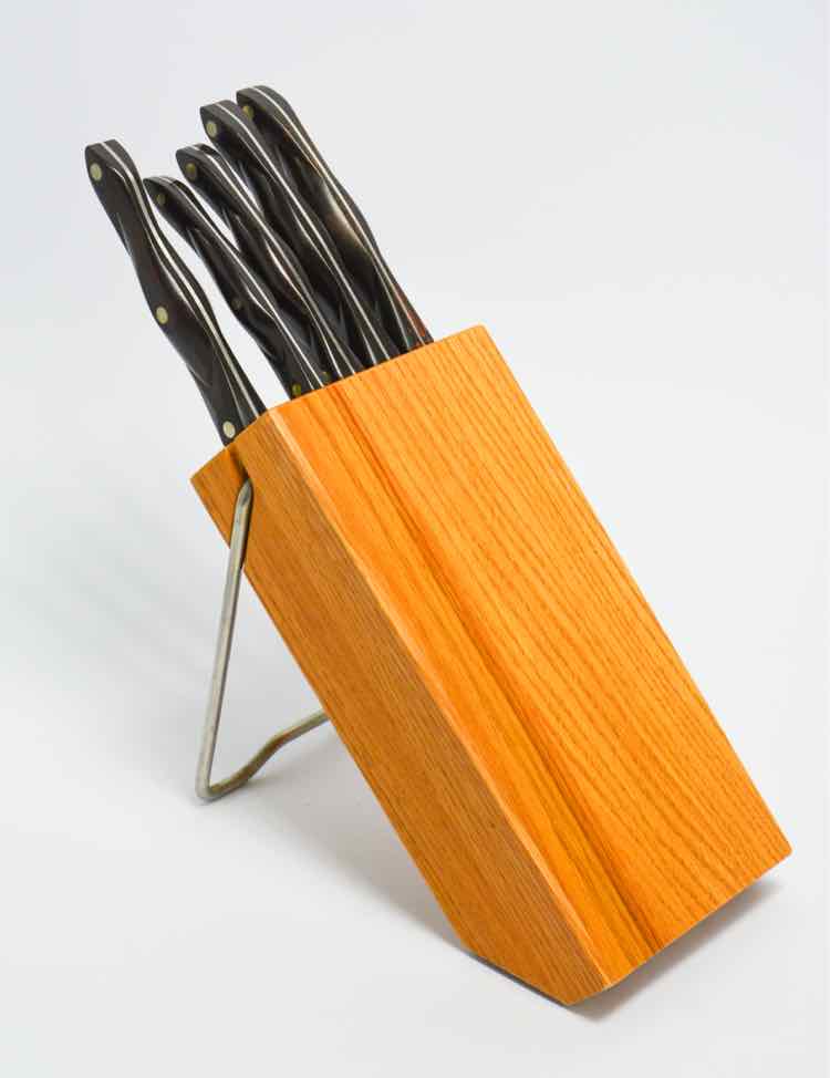 5pc Cutco Knife Set in Block