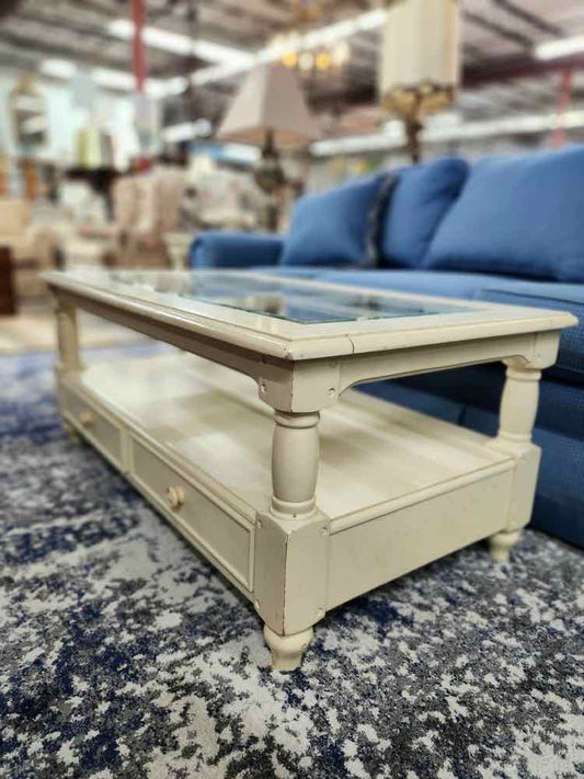 Glass Top Coffee Table 'As Is'