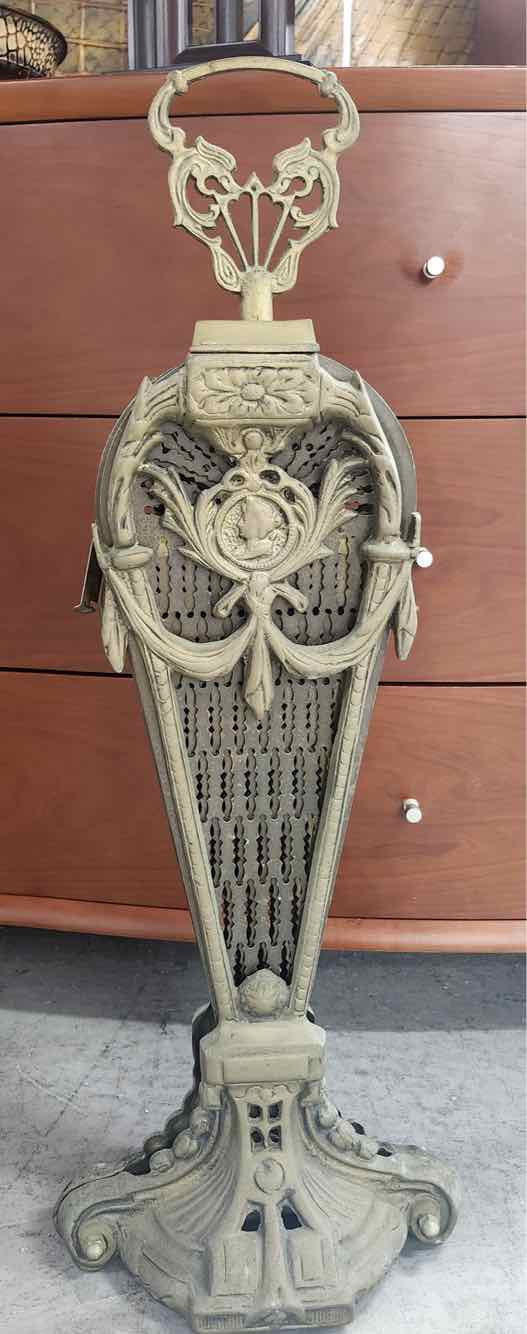 Vintage Victorian Brass Fan Fireplace Cover