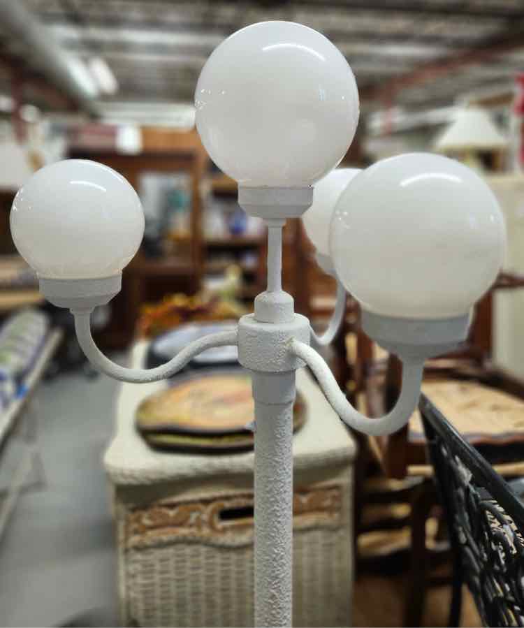 White Outdoor Floor Lamp