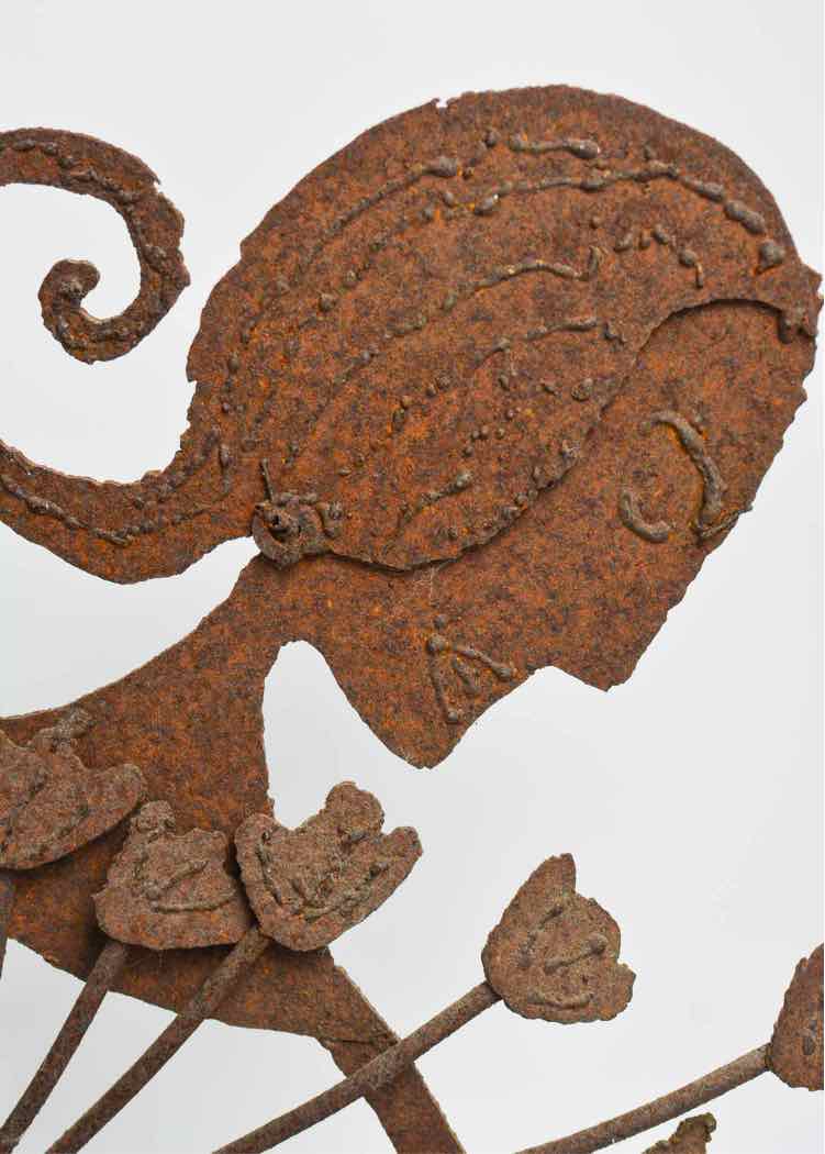 "Queen of Flowers" Metal Sculpture