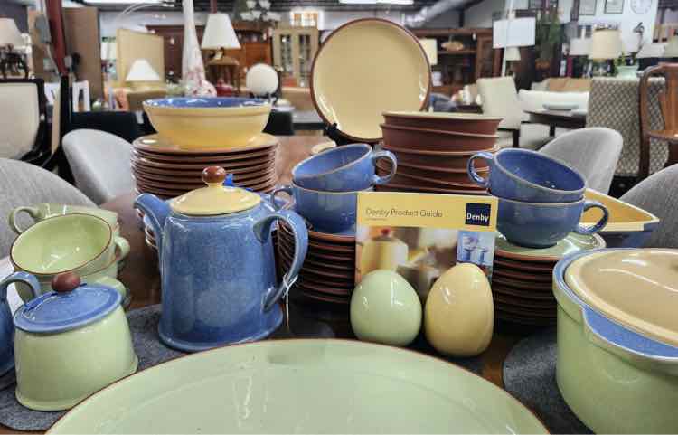 67-piece Denby "JUICE" Stoneware Set