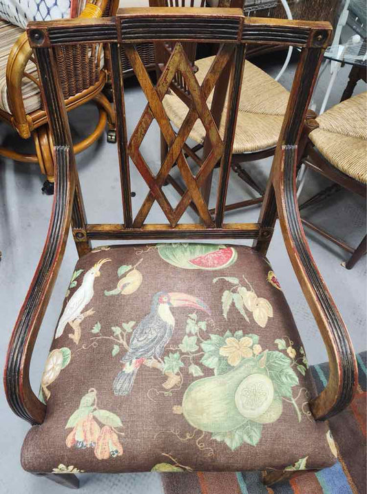 Set of 4 English Regency Arm Chairs