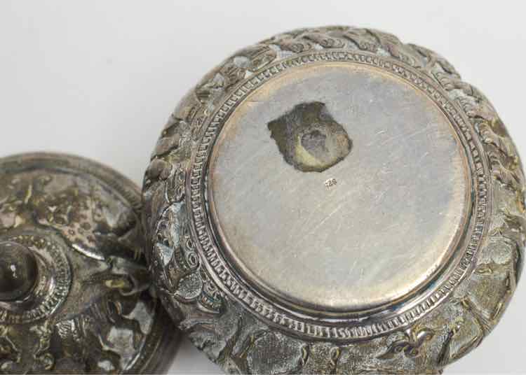 Sterling Repousse Trinket Box