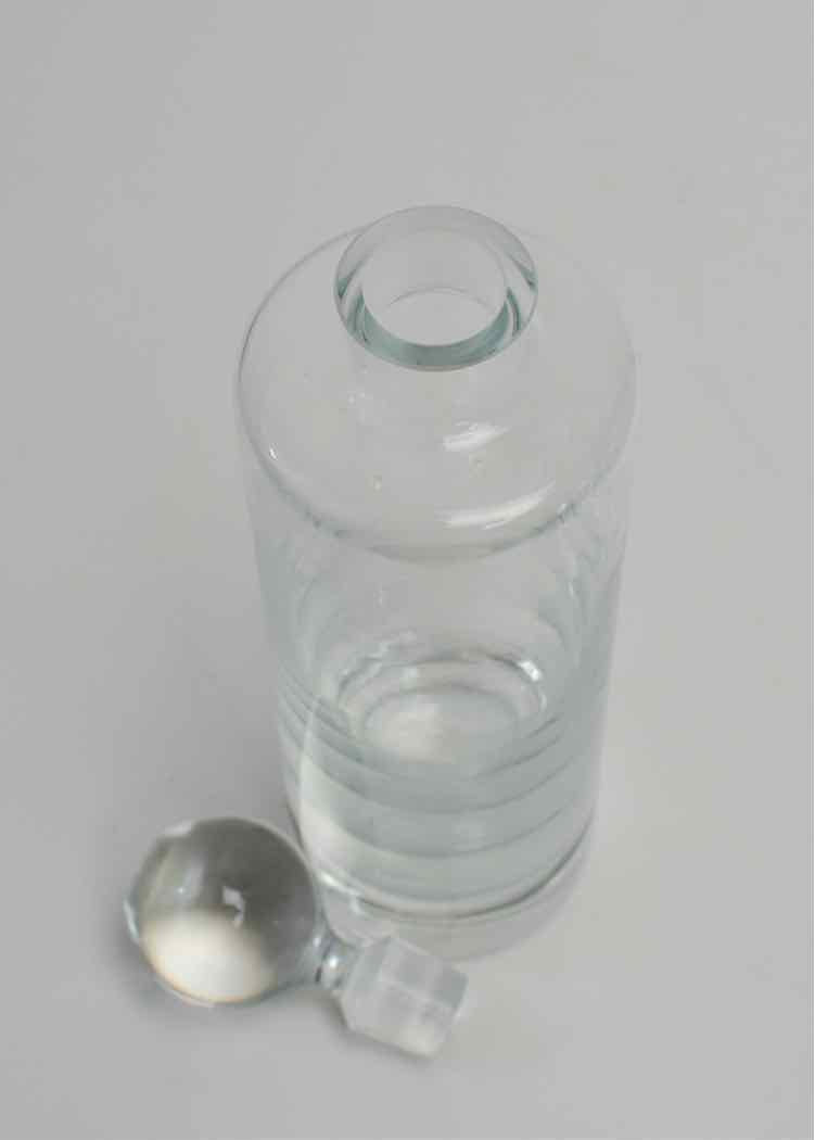 Crystal Decanter w/Heavy Blown Glass