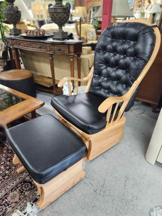 Hand Made Glider Chair w/Ottoman