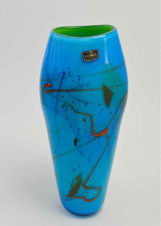 Blue Dale Tiffany 'Favarile' Vase