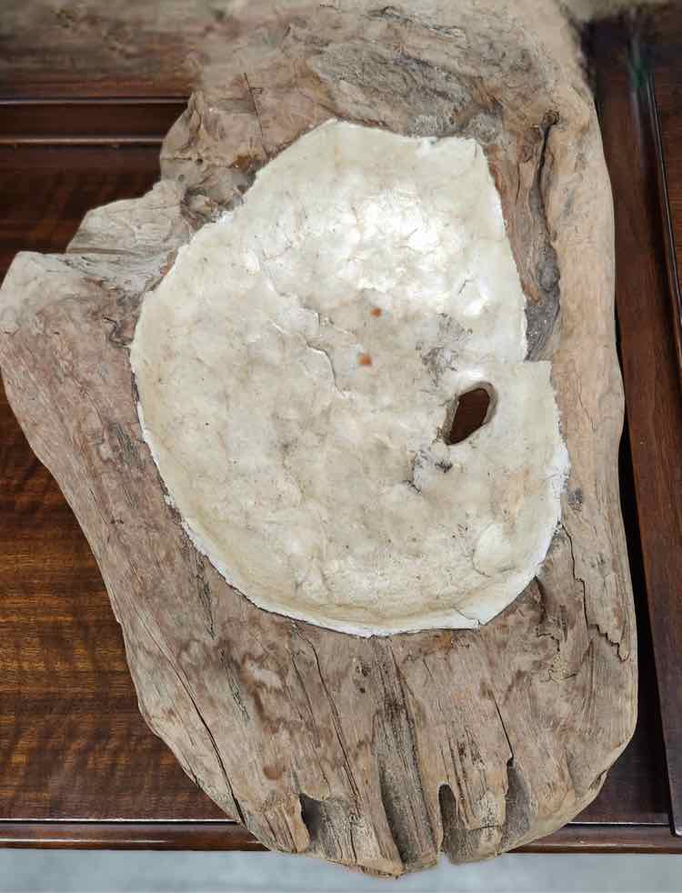 Teak Bowl w/ Chapis Inlaid