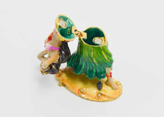 Fantasyard Hula Girl Trinket Box