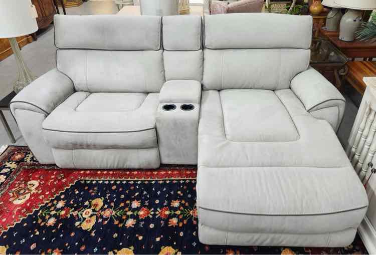Grey Electric Couch w/ Chaise