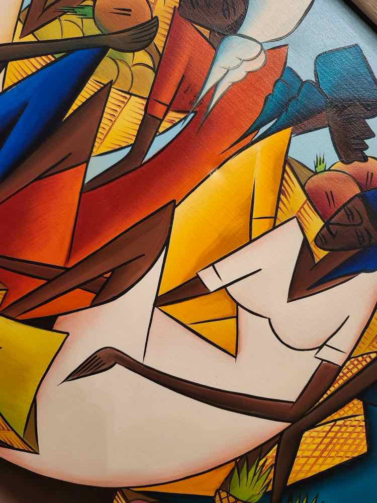 Fritz Rock Cubist Painting