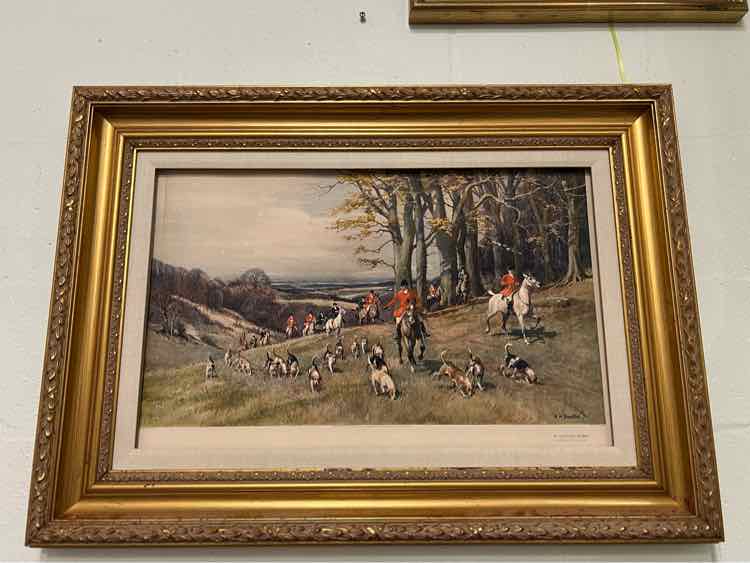 'A Hunting Morn' Circa 1931 Print by R.H. Buxton