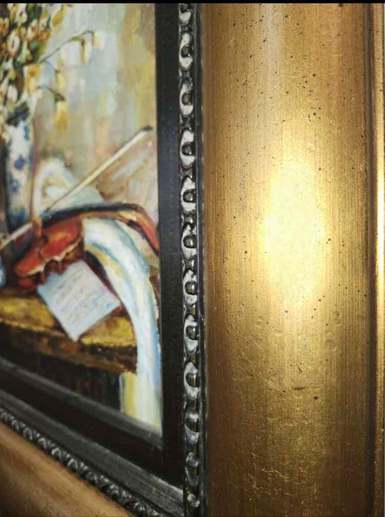 'Still Life w/ Violin' Oil Art