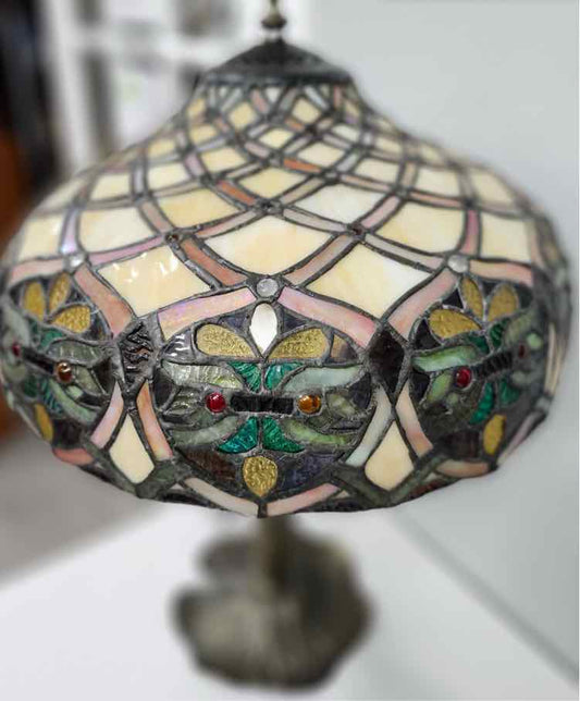 Multi Colored Stained Glass Lamp