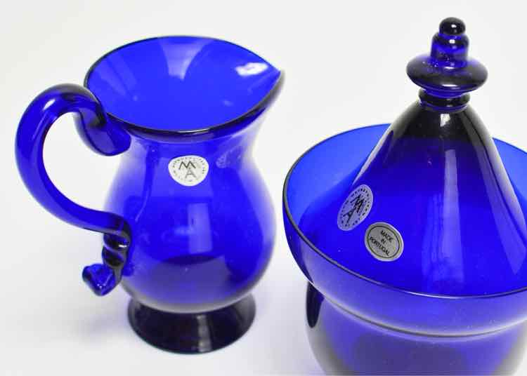 Cobalt Blue Creamer & Sugar Set