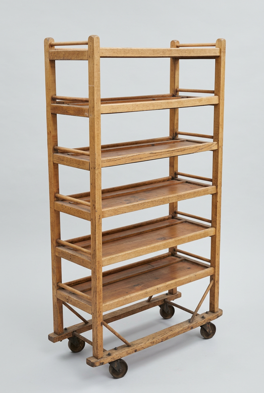 Early American Oak Antique Bookshelf
