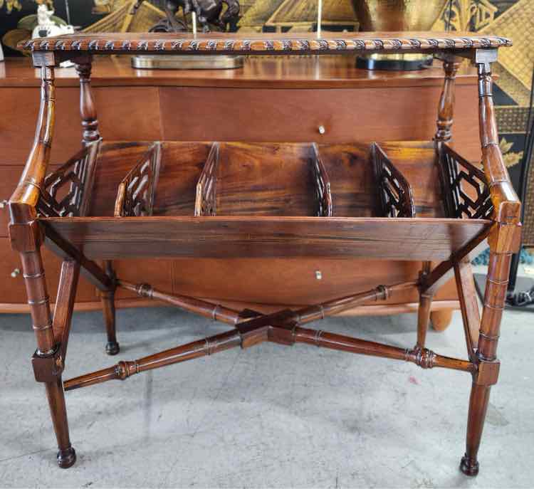 Mahogany Library Book Trough