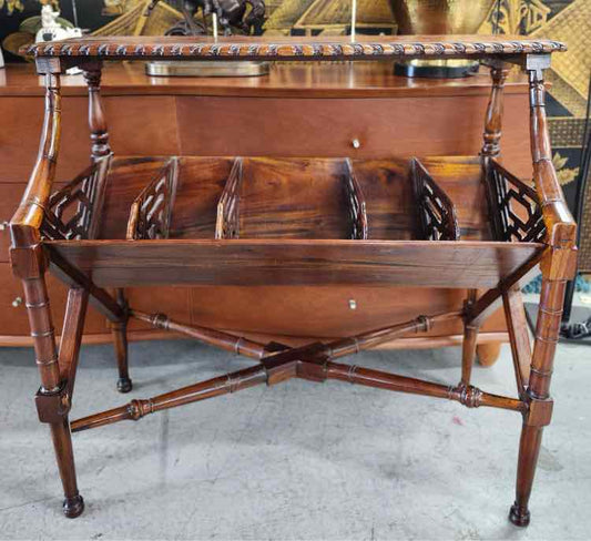 Mahogany Library Book Trough