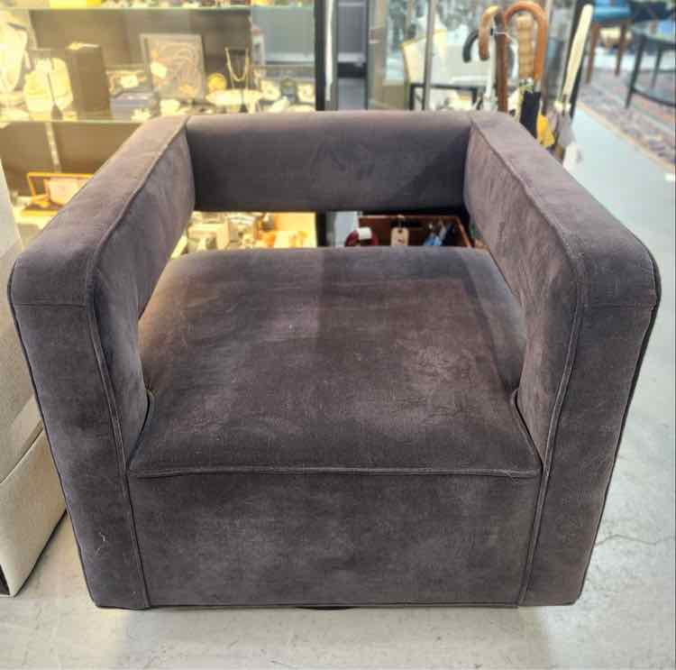 Mitchell Gold & Bob Williams Charcoal Swivel Chair