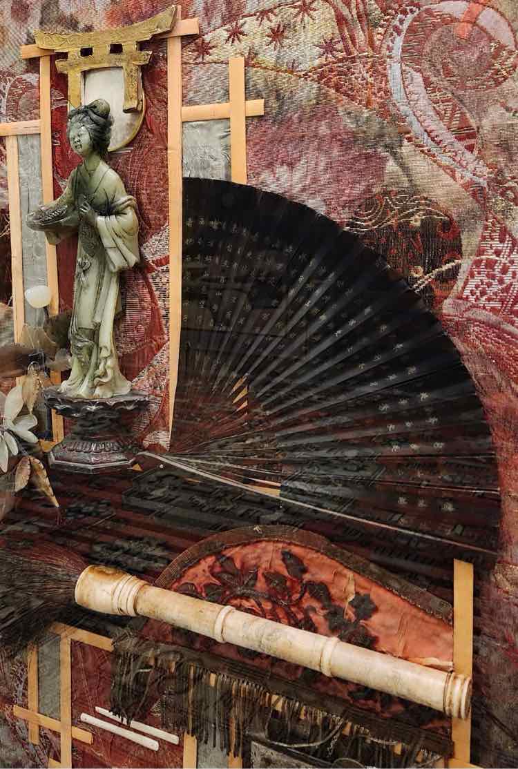 Quan Yin Shadow Box Mixed Media