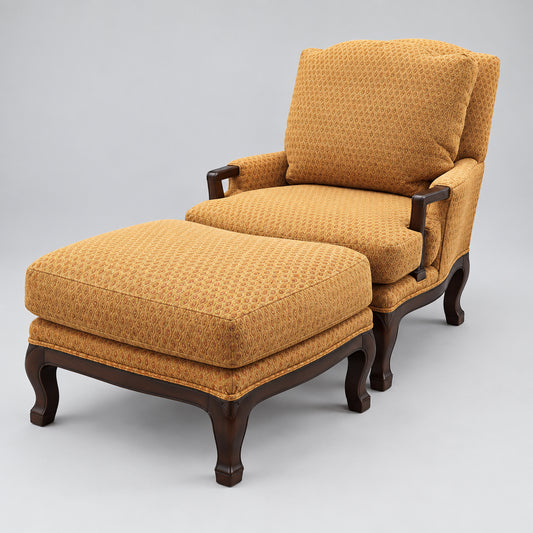 Rudin Arm Chair w/Ottoman