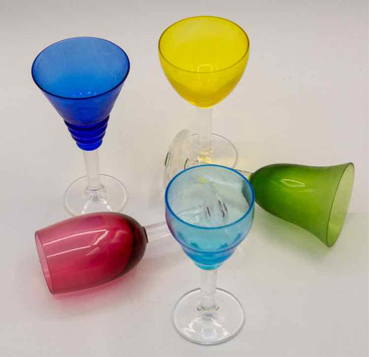Set of 5 Mixed Color Cordials