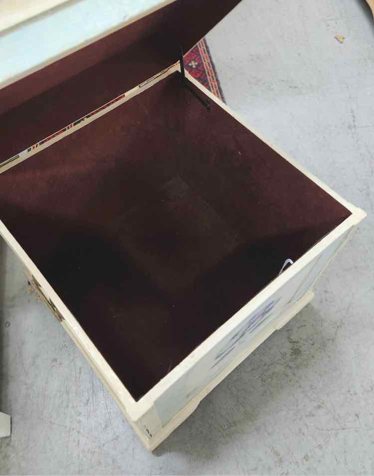 Flower Painted Storage Chest