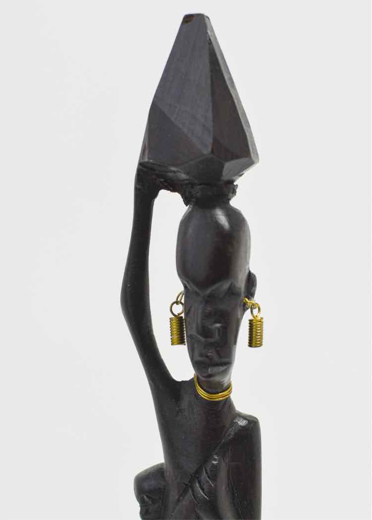 African Carved Female Figure