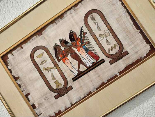 Egyptian Framed Papyrus Art