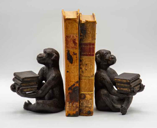 Pair of Cast Iron Monkey Bookends