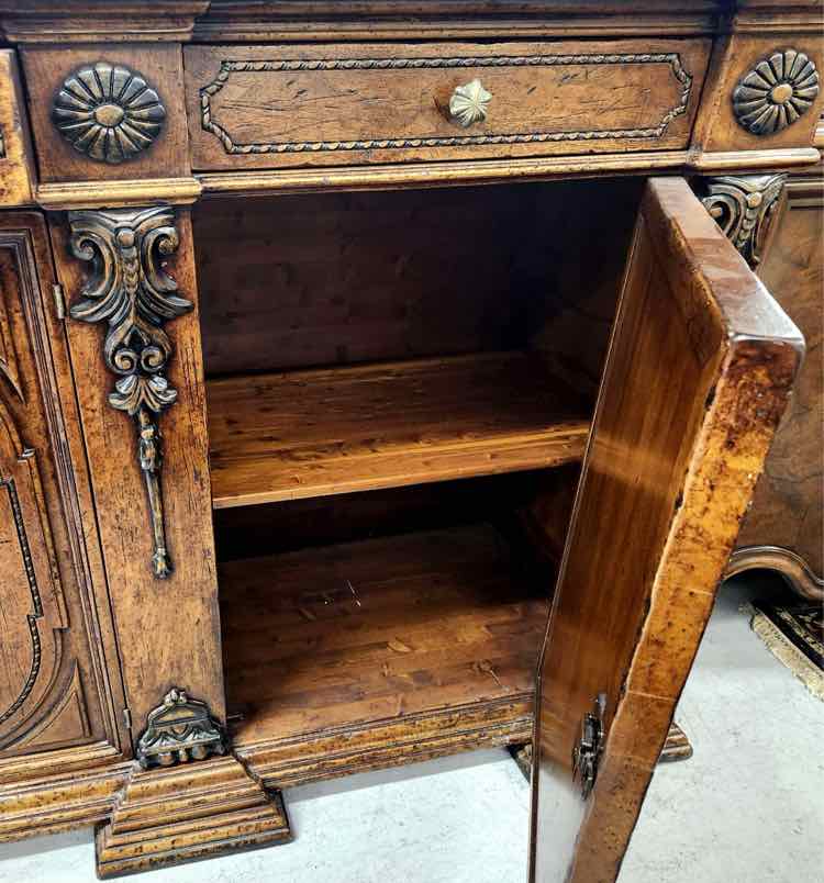 Italian Renaissance Revival Hand Carved Credenza