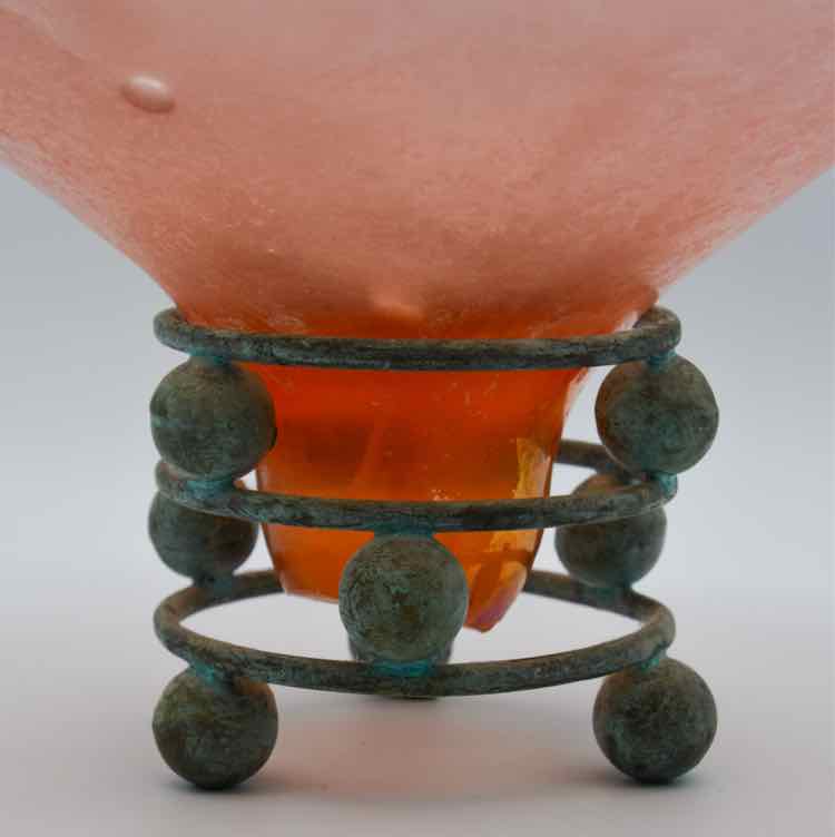 Silvestri Blown Pink Glass