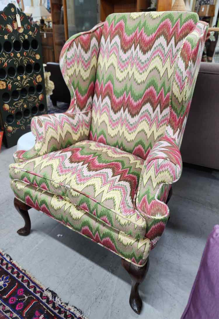 Colorful Wingback Chair