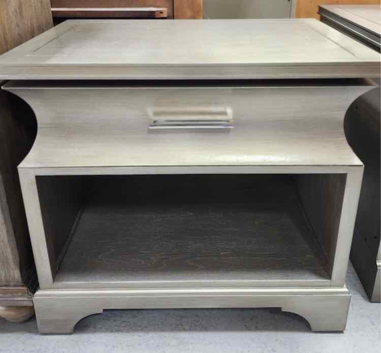 Pair of Tom Felicia Grey Nightstands
