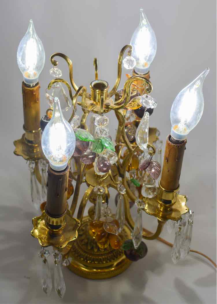 Vtg.Ornate Brass Candelabra