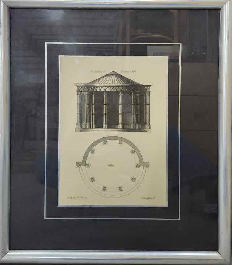 Gothic Architectural Drawing by T. Langley