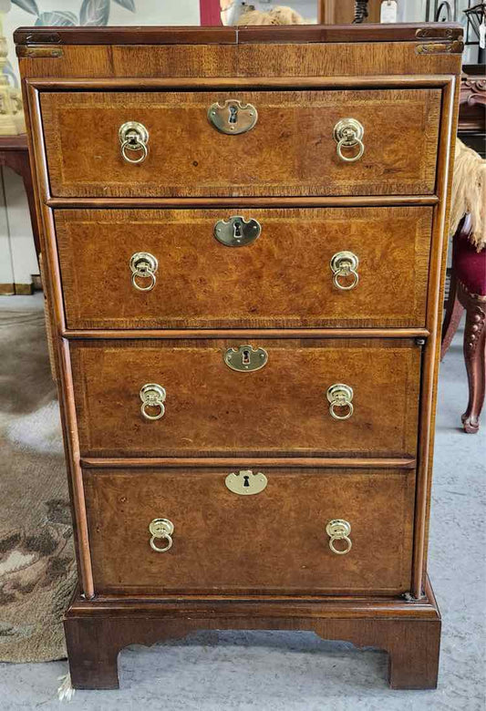 Baker Vtg. Mahogany Drop Leaf Serving Chest