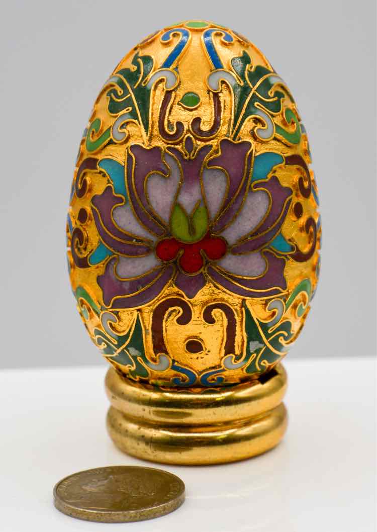 Vintage Franklin Mint Cloisonne Egg