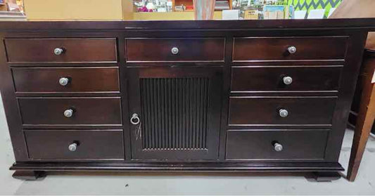Linga 9 Drawer Dark Brown Dresser