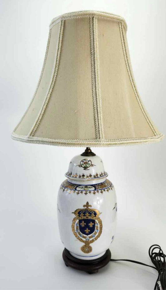 French Porcelain Lamp