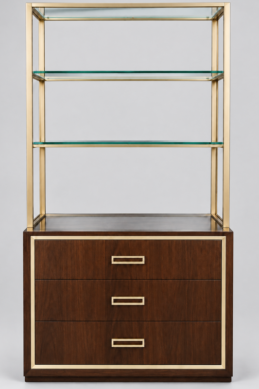 2pc Ethan Allen Bookcase