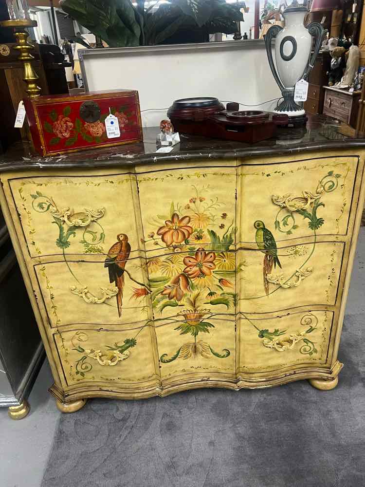 Yellow Stone Top 3 Drawer Chest