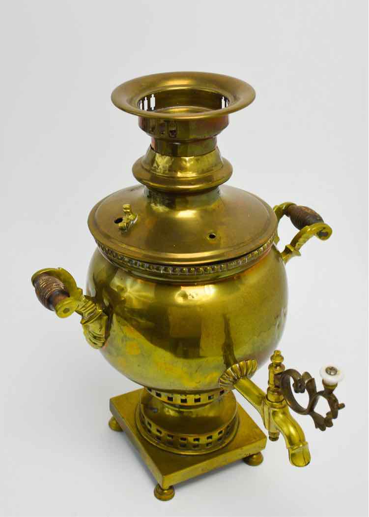 Antique 19th c. Russian Brass Samovar