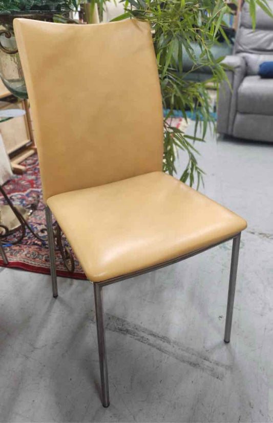Skovby Sahara Leather & Chrome Chairs