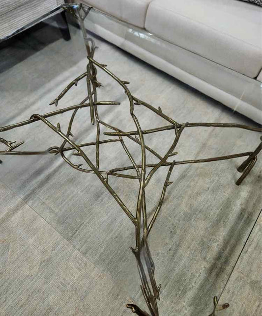 Gold Tree Branch Coffee Table