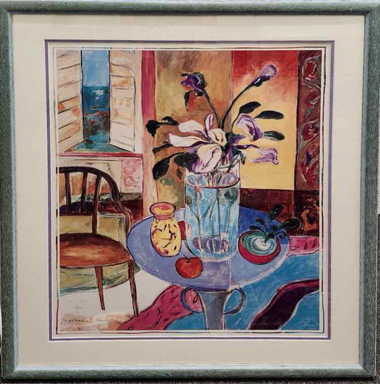 Art Still Life Pastel- Litho- Nathaniel Mather