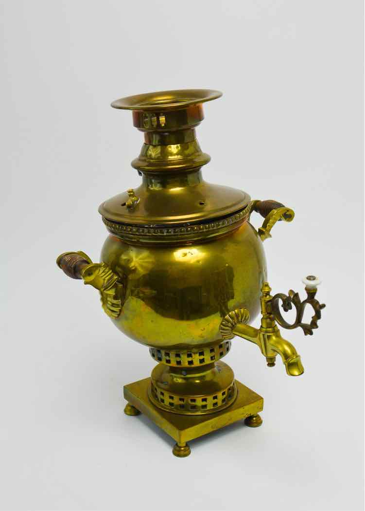 Antique 19th c. Russian Brass Samovar