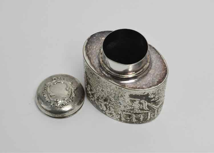 Silver Plated Tea Caddy by Barbour Silver Co.