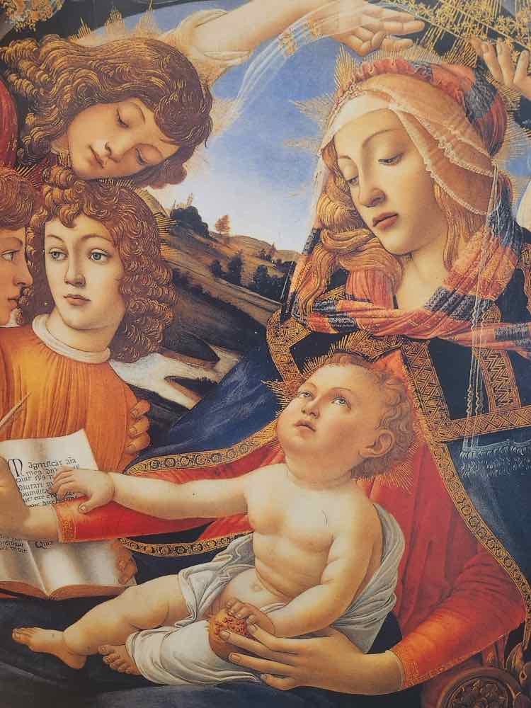 Art Print by Botticelli Gold Leaf Wood