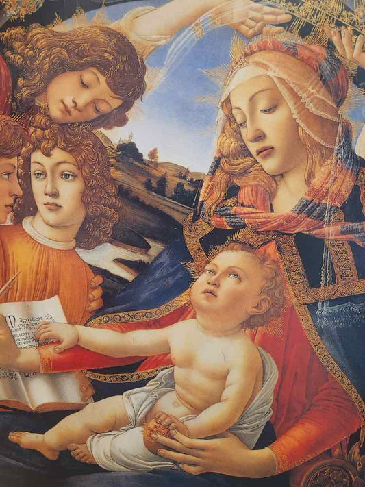 Art Print by Botticelli Gold Leaf Wood